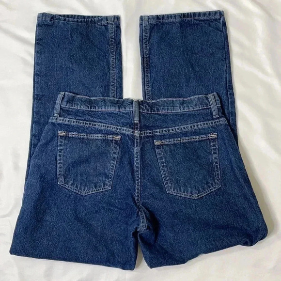 Cabela’s Flannel Fleece Lined Blue Denim Jeans 10 Short - Picture 3 of 15